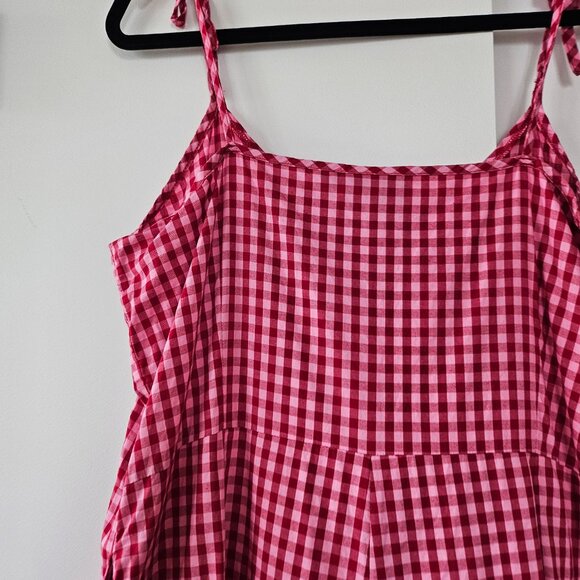 Lazy Oaf Pink Plaid Jumpsuit UK 14 - Picture 10 of 12